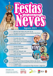 Cartaz Festa em Honra de Nossa Senhora da Neves 2023 - Beja