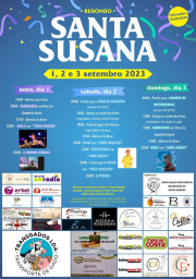 Cartaz Festas de Santa Susana 2023 - Redondo