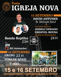 Cartaz Festa de Igreja Nova 2023 - Ferreira do Zêzere
