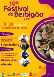 Cartaz 19 Festival do Berbigão 2023 - Portimão
