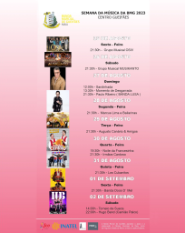 Cartaz Semana da Música da BMG 2023 - Maia