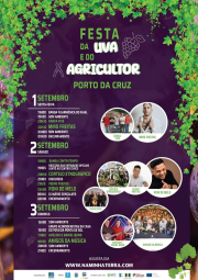 Cartaz Festa da Uva e do Agricultor 2023 - Porto da Cruz