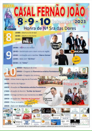 Cartaz FESTA CASAL FERNÃO JOÃO 2023 - Pombal