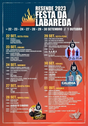 Cartaz Festa da Labareda 2023 - Resende