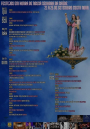Cartaz Festa em Honra de Nossa Senhora da Saúde 2023 - Costa Nova