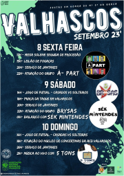 Cartaz Festas de Valhascos 2023 - Sardoal