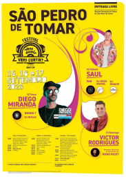 Cartaz Festival Vens Ouvir Vens Curtir 2023 - São Pedro de Tomar