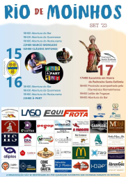 Cartaz Festas de Rio de Moinhos 2023 - Abrantes