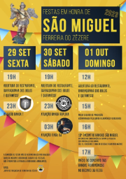 Cartaz Festa em Honra de São Miguel 2023 - Ferreira do Zêzere
