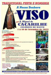 Cartaz Festa a Nossa Senhora do Viso 2023 - Celorico de Basto