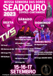 Cartaz Festas de Seadouro 2023 - Cantanhede
