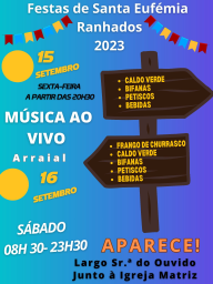 Cartaz Festas de Santa Eufémia 2023 - Ranhados