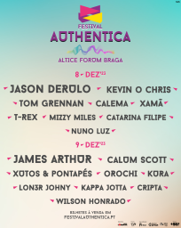 Cartaz Festival Authentica 2023 - Braga