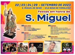 Cartaz Festa em Honra de São Miguel 2023 - Vila Nova de Famalicão