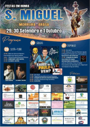 Cartaz Festa em Honra de São Miguel 2023 - Braga