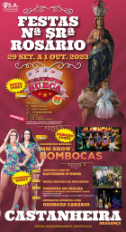 Cartaz Festas de Nossa Senhora do Rosário 2023 - Bragança