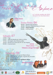 Cartaz Festas de Nossa Senhora do Amparo 2023 - Ribeira Brava