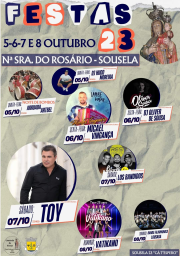 Cartaz Festas em honra de Nossa Senhora do Rosário 2023 - Sousela