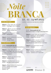 Cartaz Noite Branca 2023 - Marinha Grande