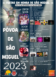 Cartaz Festas em Honra de São Miguel 2023 - Moura
