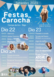 Cartaz Festas da Carocha 2023 - Beja