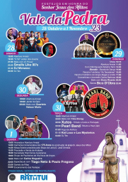 Cartaz Festa em Honra do Senhor Jesus dos Aflitos 2023 - Vale da Pedra