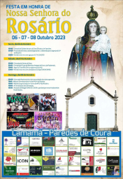 Cartaz Festas da Senhora do Rosário 2023 - Lamamã