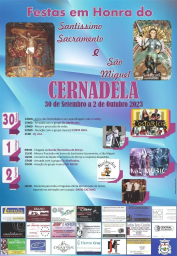 Cartaz Festas do Santíssimo Sacramento 2023 - Cernadela