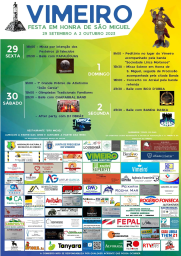 Cartaz Festas em Honra de São Miguel 2023 - Vimeiro