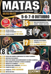 Cartaz Festas da Senhora do Patrocínio 2023 - Matas