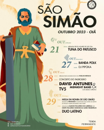 Cartaz Festas de São Simão 2023 - Oiã