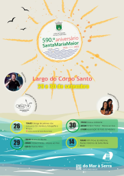 Cartaz Festas de Santa Maria Maior 2023 - Funchal