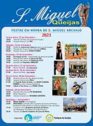 Cartaz Festas de São Miguel 2023 - Queijas