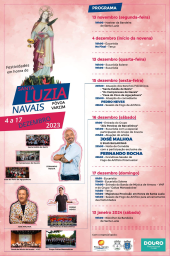 Cartaz Festas de Santa Luzia de Navais 2023 - Póvoa de Varzim