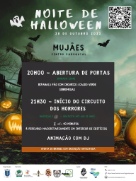 Cartaz Halloween 2023 - Mujães