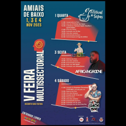 Cartaz VI Festival de Sopas 2023 - Amiais de Baixo