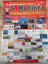 Cartaz Festas em Honra de São Martinho 2023 - Vila Nova de Gaia