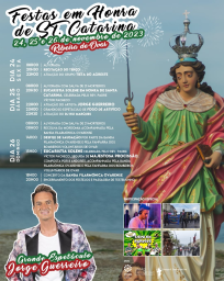 Cartaz Festas em Honra de Santa Catarina 2023 - Ribeira de Ovar
