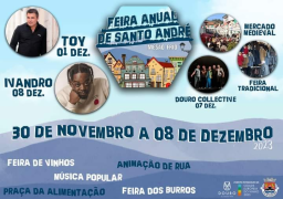 Cartaz Feira Anual de Santo André 2023 - Mesão Frio
