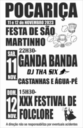 Cartaz Festa de São Martinho 2023 - Pocariça