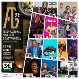 Cartaz Feira Nacional do Artesanato e Gastronomia 2023 - Marinha Grande