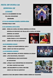 Cartaz Festa em Honra da Senhora de Lurdes 2023 - Vieira do Minho