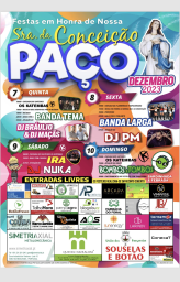 Cartaz Festas em Honra de Nossa Senhora da Conceição 2023 - Paço