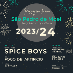 Cartaz Passagem de Ano 2023 - São Pedro Moel