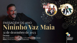 Cartaz Passagem de Ano 2023 - Castelo Branco