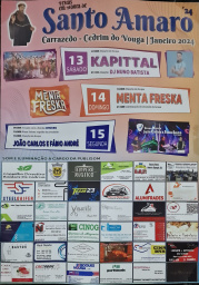 Cartaz Festas em Honra de Santo Amaro 2024 - Carrazedo