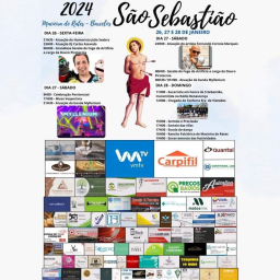 Cartaz Festas de São Sebastião 2024 - Macieira de Rates