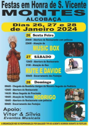 Cartaz Festas em Honra de São Vicente 2024 - Alcobaça