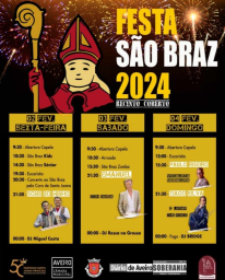 Cartaz Festa de São Braz 2024 - Aveiro