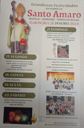 Cartaz Festas em Honra de Santo Amaro 2024 - Bustelo